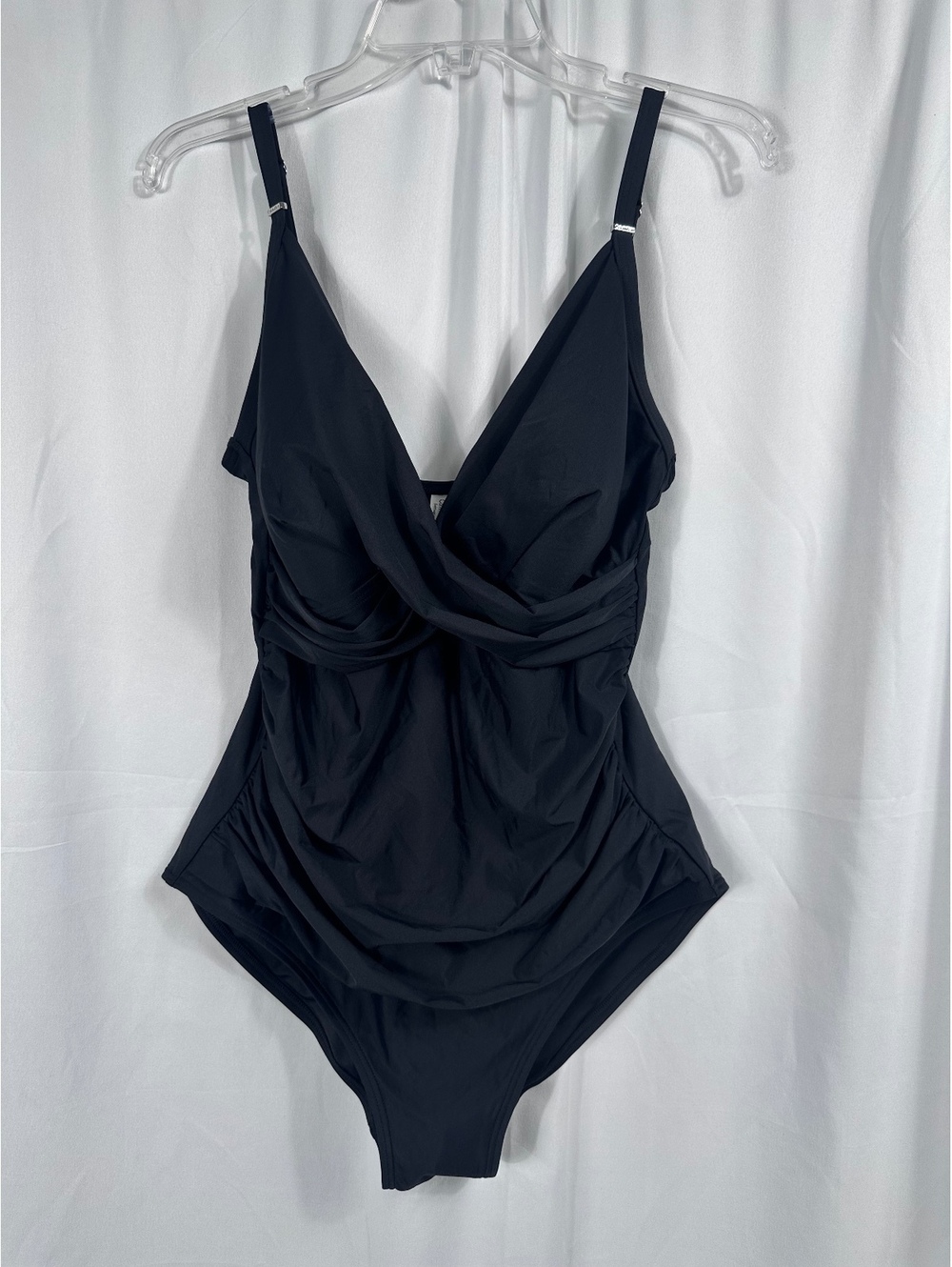 Calvin Klein Classic Black One Piece Swimsuit Size 16